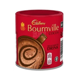 Cadbury Bournville Cocoa 125g, red tin showing a mug of cocoa on the front.
