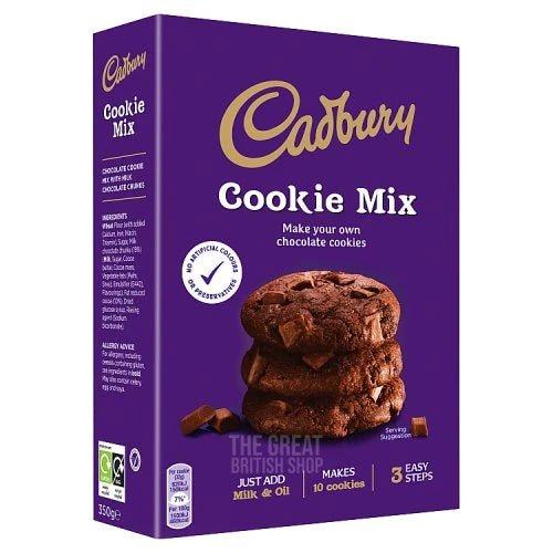 Cadbury Chocolate Cookie Mix - 265g imported British grocery product available in Canada