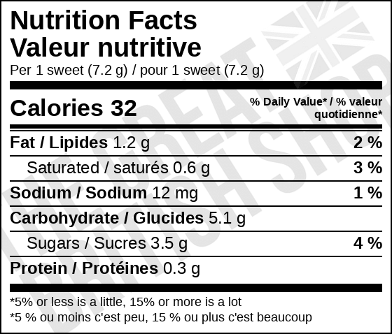 Cadbury Chocolate Eclairs - 130g imported British grocery product available in Canada