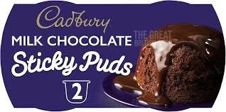 Cadbury Chocolate Sponge Pudding - 2 Pack imported British grocery product available in Canada