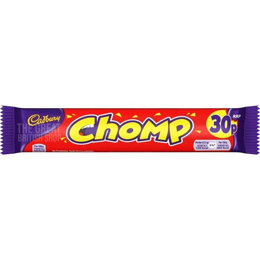 Cadbury Chomp - 21g imported British grocery product available in Canada