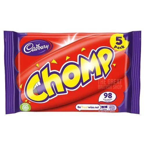 Cadbury Chomp - 5 Pack imported British grocery product available in Canada