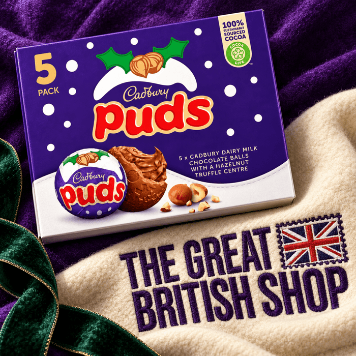 Cadbury Christmas Puds 5 Pack - 175g imported British grocery product available in Canada
