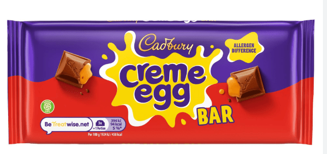 Cadbury Creme Egg Bar - 123g | British Store Online | The Great British Shop