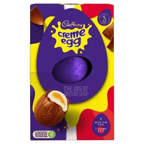 Cadbury Creme Egg Large Egg - 190g imported British grocery product available in Canada