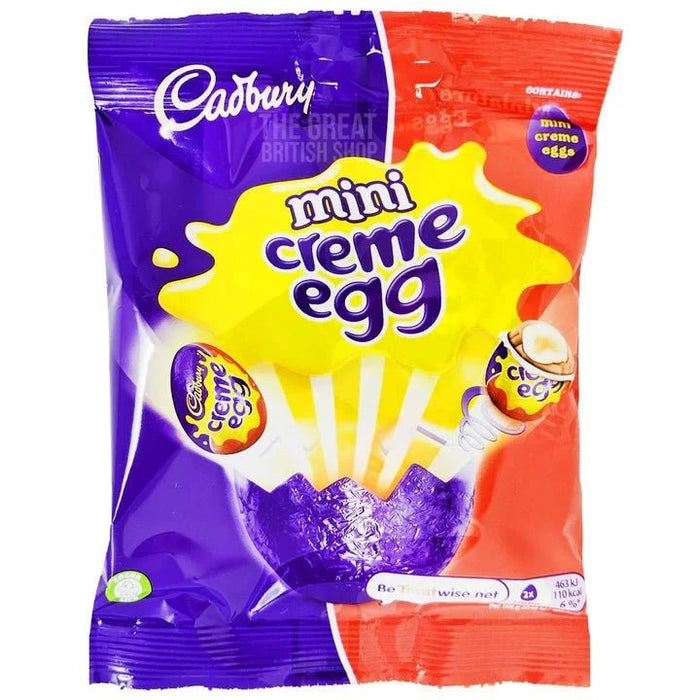 Cadbury Creme Egg Minis Bag - 78g imported British grocery product available in Canada