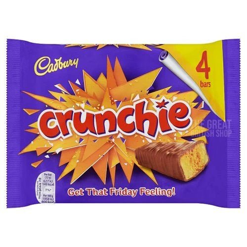 Cadbury Crunchie - 4 pack imported British grocery product available in Canada