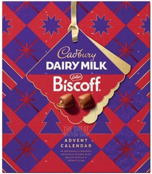 Cadbury Dairy Milk Biscoff Chunk Advent Calendar - 236g imported British grocery product available in Canada