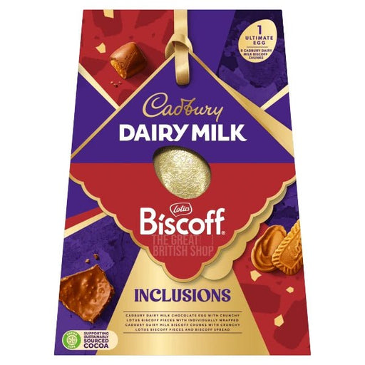 Cadbury Dairy Milk Biscoff Ultimate Egg - 368g imported British grocery product available in Canada