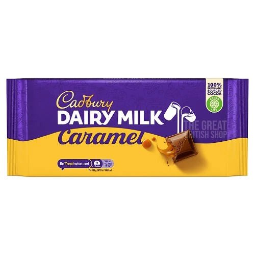 Cadbury Dairy Milk Caramel - 180g imported British grocery product available in Canada