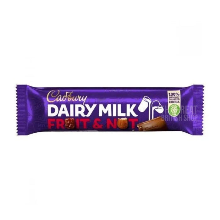 Cadbury Dairy Milk Fruit and Nut - 49g imported British grocery product available in Canada
