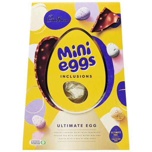 Cadbury Dairy Milk Mini Eggs Inclusions Ultimate Egg - 380g | British Store Online | The Great British Shop