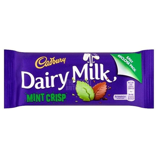 Cadbury Dairy Milk Mint Crisp - 54g imported British grocery product available in Canada