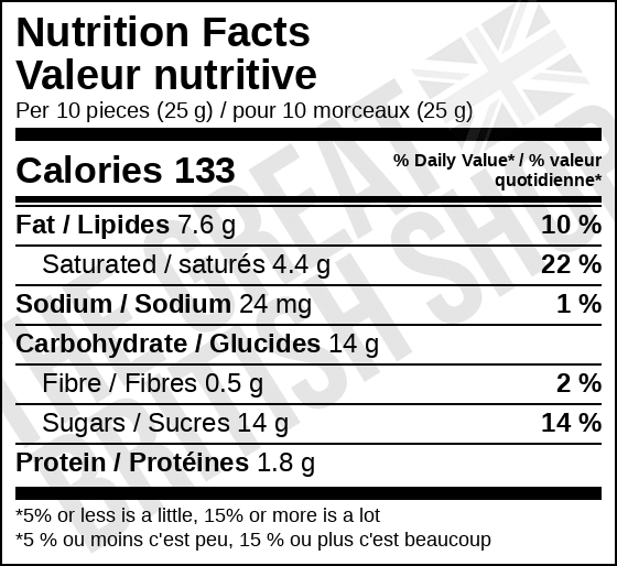 Cadbury Dairy Milk Orange Giant Buttons - 100g imported British grocery product available in Canada