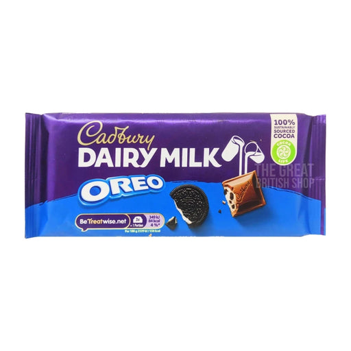Cadbury Dairy Milk Oreo Bar - 120g imported British grocery product available in Canada