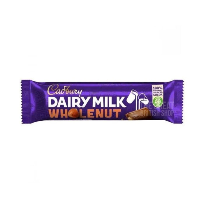 Cadbury Dairy Milk Wholenut - 45g imported British grocery product available in Canada