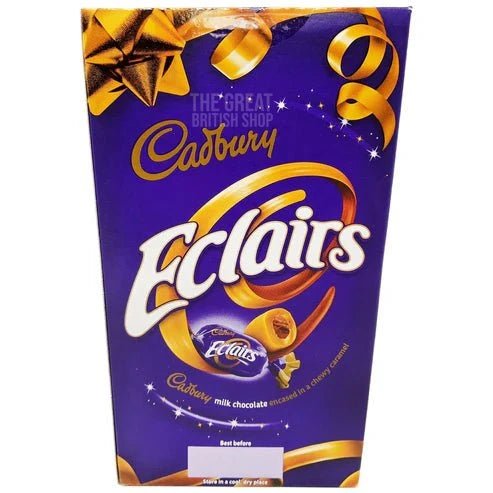 Cadbury Eclairs Carton - 350g imported British grocery product available in Canada