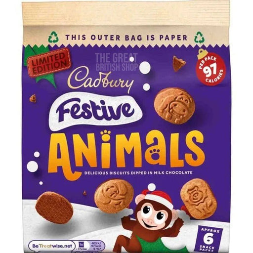 Cadbury Festive Animals - 6 Pack imported British grocery product available in Canada