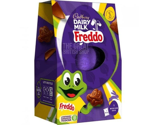 Cadbury Freddo Faces Medium Egg - 122g imported British grocery product available in Canada