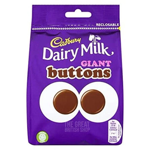 Cadbury Giant Buttons - 85g imported British grocery product available in Canada