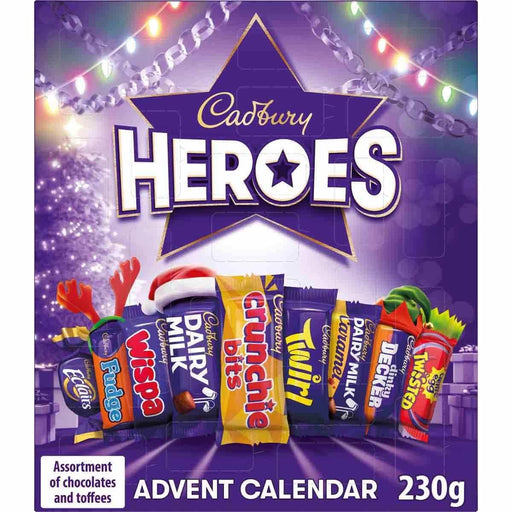Cadbury Heroes Advent Calendar - 230g | British Store Online | The Great British Shop