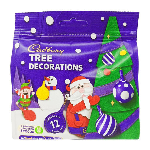 Cadbury Milk Chocolate Tree Decorations - 72g | British Store Online | The Great British Shop