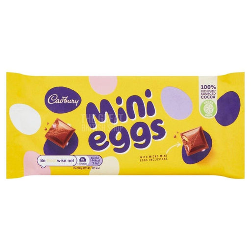 Cadbury Mini Egg Bar - 110g imported British grocery product available in Canada