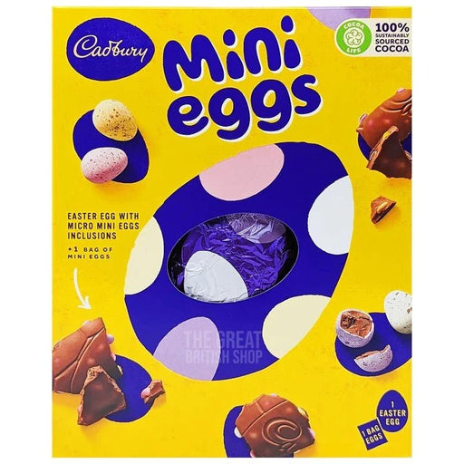 Cadbury Mini Eggs Giant Inclusion Egg - 507g imported British grocery product available in Canada