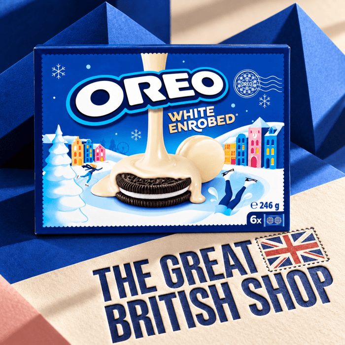Cadbury Oreo Snowy - 246g imported British grocery product available in Canada