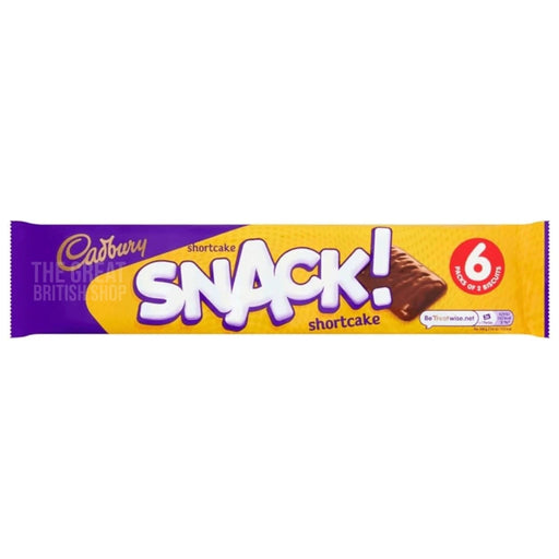 Cadbury Snack Shortcake Chocolate Biscuit - 6 Pack imported British grocery product available in Canada