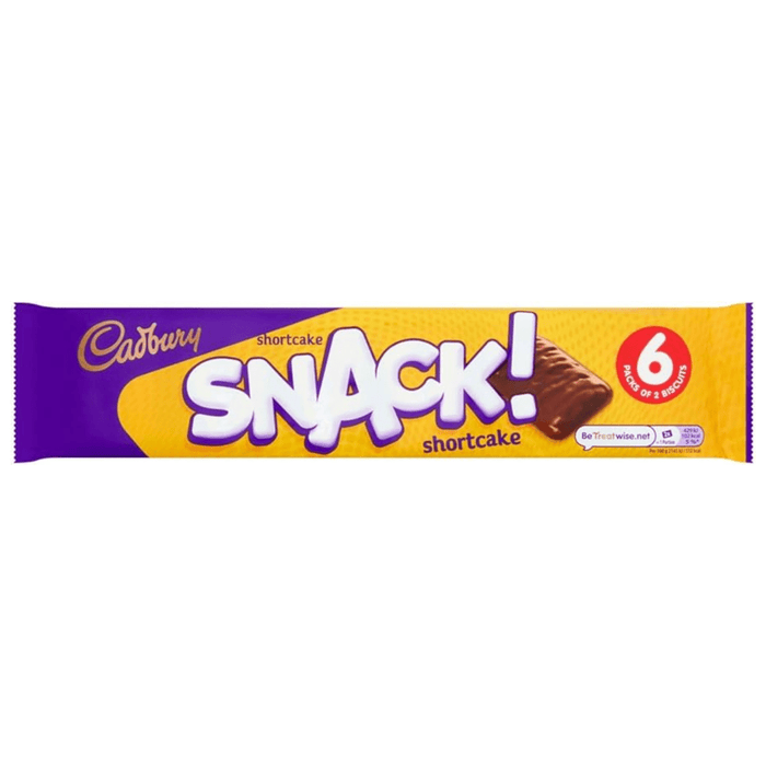 Cadbury Snack Shortcake Chocolate Biscuit - 6 Pack | British Store Online | The Great British Shop