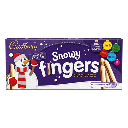 Cadbury Snowy Fingers - 115g | British Store Online | The Great British Shop