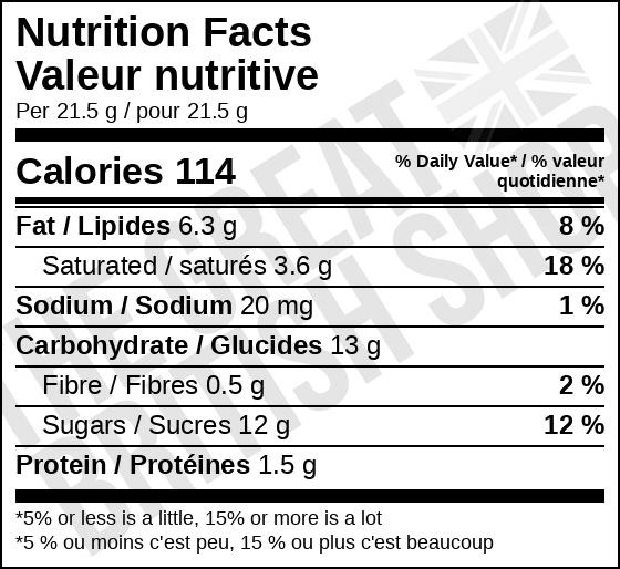Cadbury Twirl - 43g imported British grocery product available in Canada