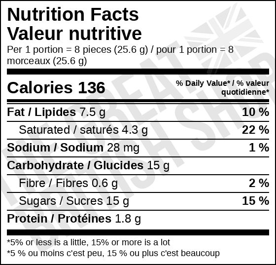 Cadbury Twirl Bites - 100g imported British grocery product available in Canada