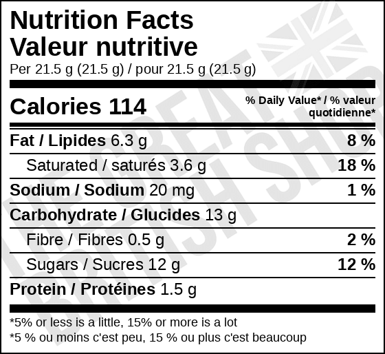 Cadbury Twirl Orange - 43g imported British grocery product available in Canada