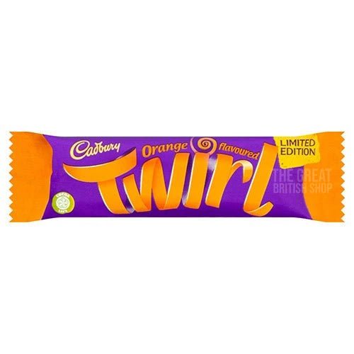 Cadbury Twirl Orange - 43g imported British grocery product available in Canada
