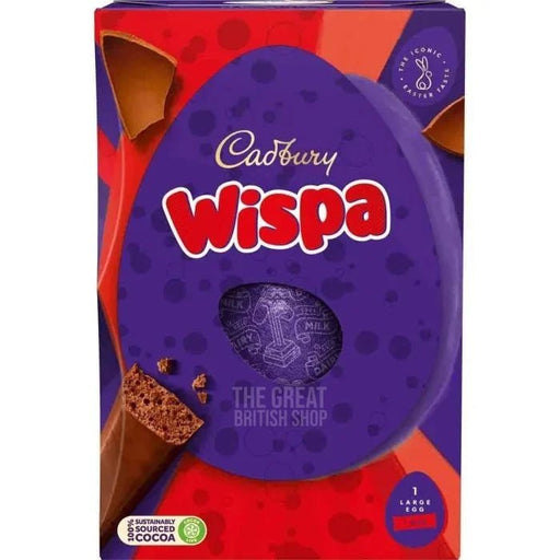 Cadbury Wispa Large Egg - 177g imported British grocery product available in Canada