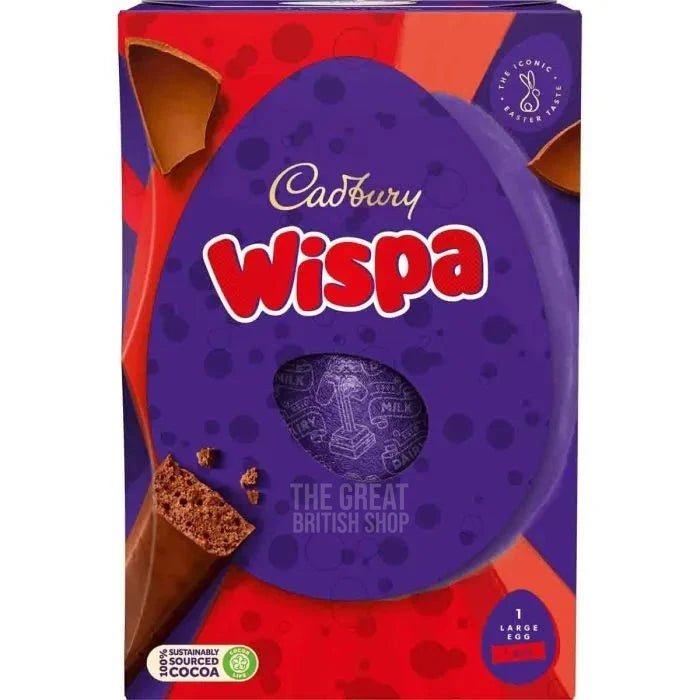 Cadbury Wispa Large Egg - 177g imported British grocery product available in Canada