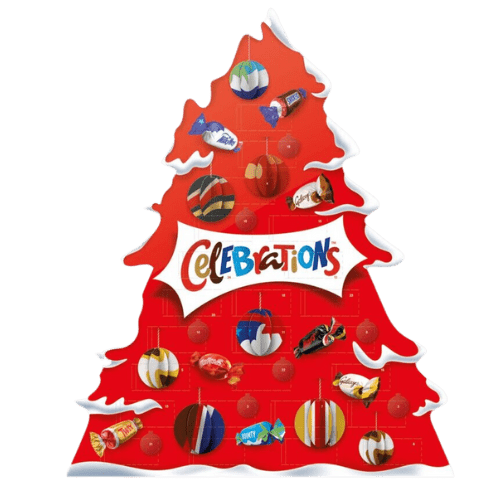 Celebrations Advent Calendar - 215g | British Store Online | The Great British Shop