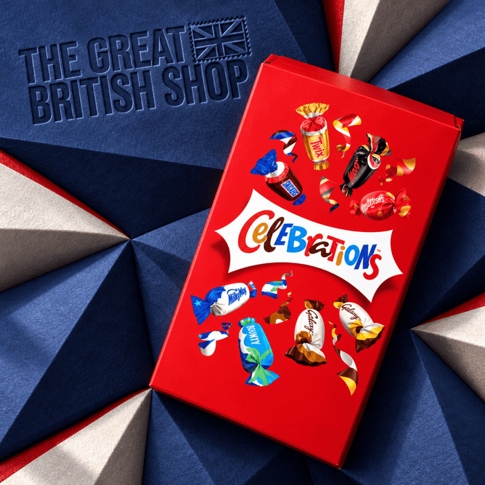 Celebrations Mini Box - 69g imported British grocery product available in Canada