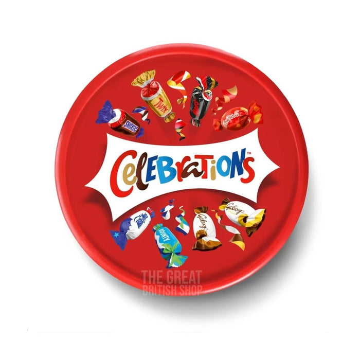 Celebrations Tub - 500g imported British grocery product available in Canada