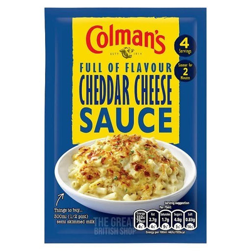 Colman's Cheese Sauce Mix - 35g imported British grocery product available in Canada