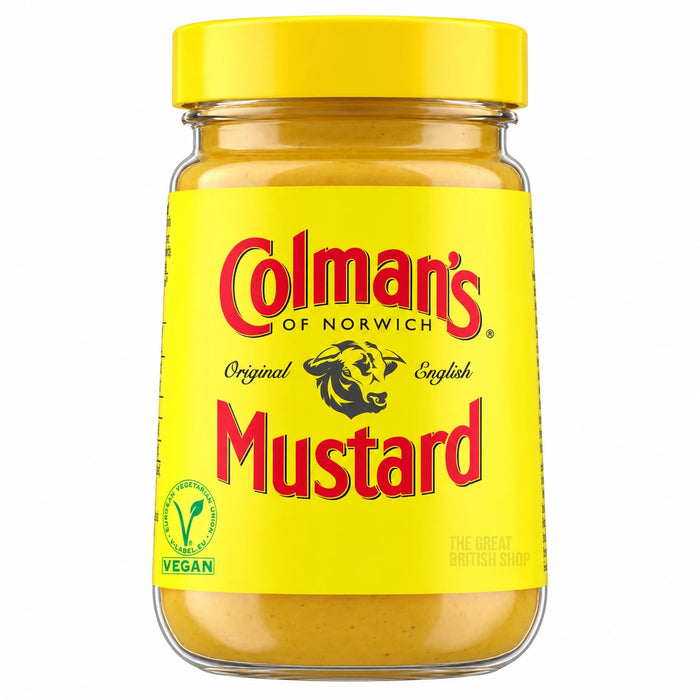 Colman's English Mustard 100g, front view of the original product packaging.