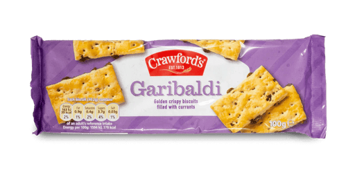 Crawford's Garibaldi - 100g imported British grocery product available in Canada