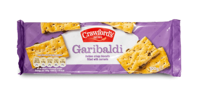 Crawford's Garibaldi - 100g imported British grocery product available in Canada