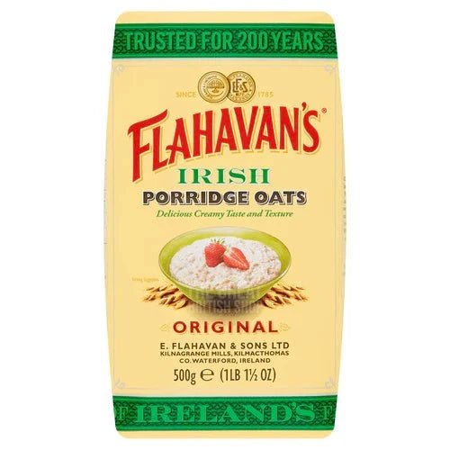 Flahavan's Irish Porridge Oats - 500g imported British grocery product available in Canada