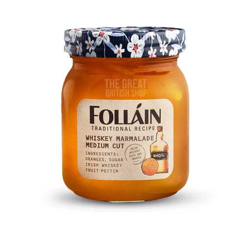 Follain Traditional Whiskey Marmalade - 370g imported British grocery product available in Canada