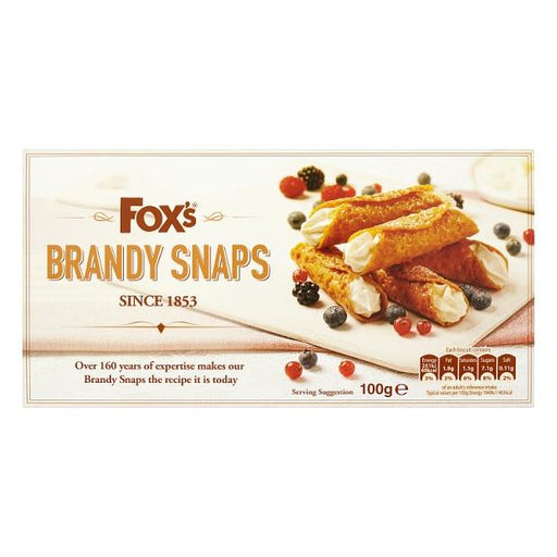 Fox's Brandy Snaps - 100g | British Store Online | The Great British Shop