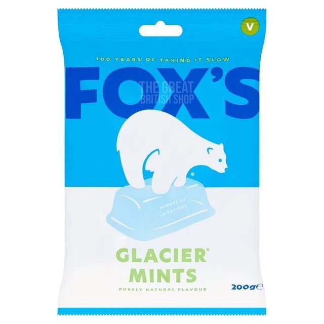 Fox's Glacier Mints - 100g imported British grocery product available in Canada