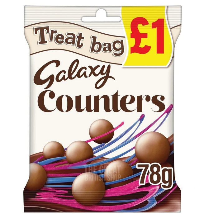 Galaxy Counters - 78g imported British grocery product available in Canada